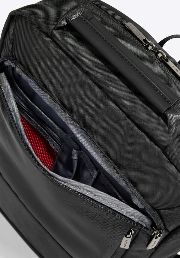 Wittchen Herre 15.6" Laptop Rygsæk, Lige, Til Fly, Sort, Sort Polyester