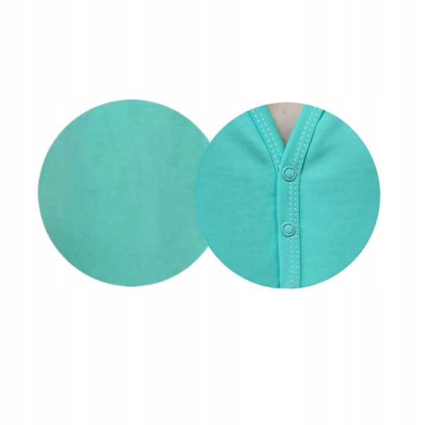 Dame natkjole med stropper bomuld 3XL knappet mint