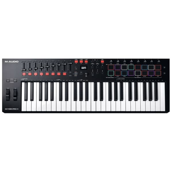 M-AUDIO Oxygen Pro 49 keyboardcontroller, sort, 49 tangenter
