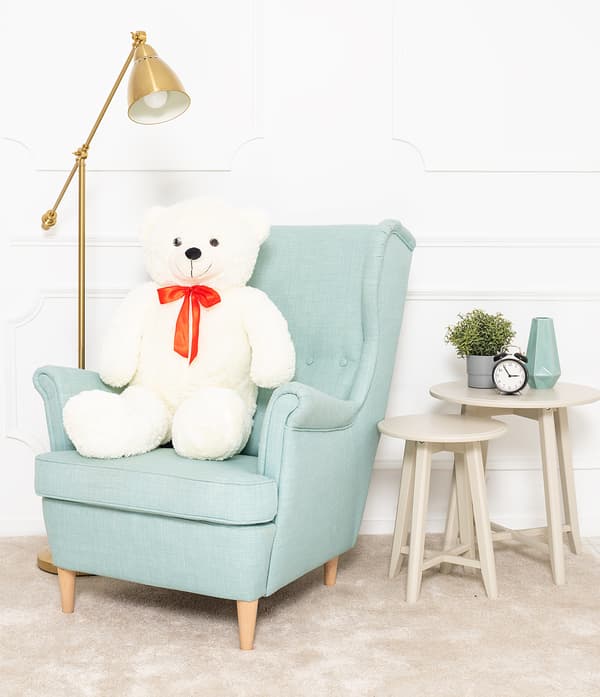 Teddy Bueno 100cm - vit