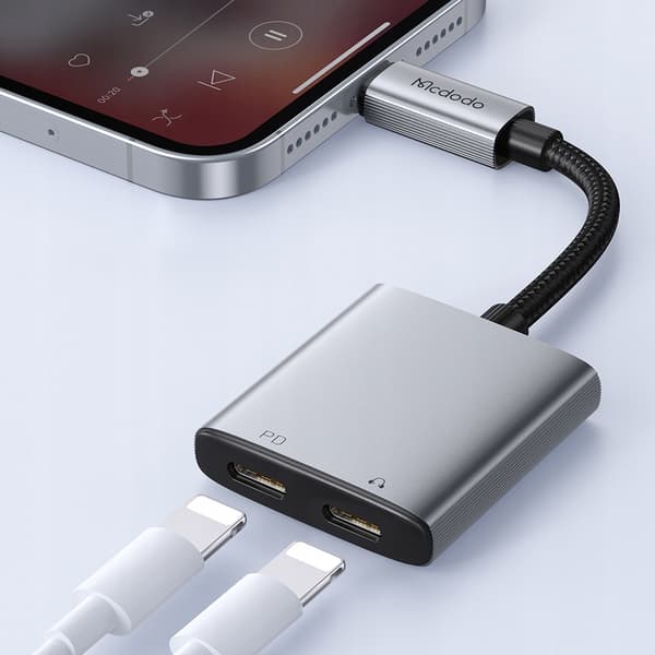 MCDODO 2X LIGHTNING-ADAPTERKABEL FÖR IPHONE X 11 12 13 14 PRO