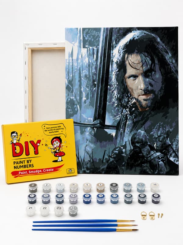 Målning med siffror Aragorn Sagan om ringen 40x50cm
