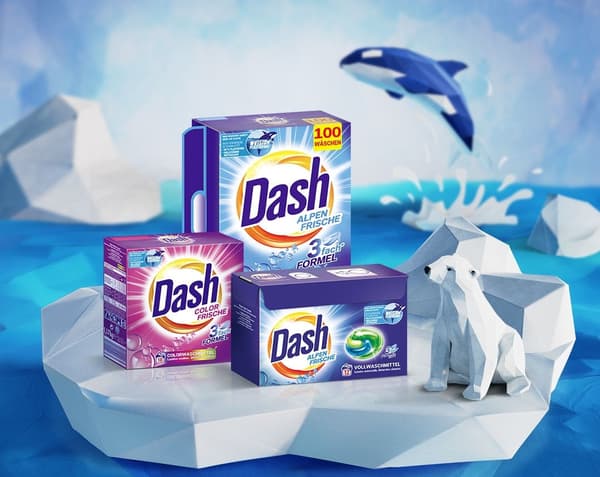 DASH Color Frische 3in1 pesukapselit 18 kpl