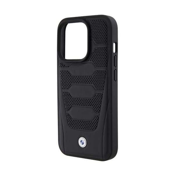 BMW lædersæder med mønster - iPhone 15 Pro Max cover (sort)