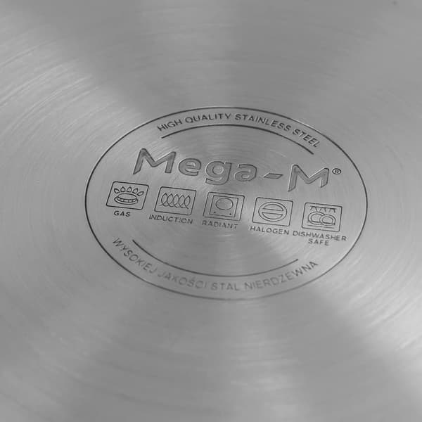 Mega-M PRO gastronomisk gryta hög med lock 98l 50cm diameter 50cm höjd