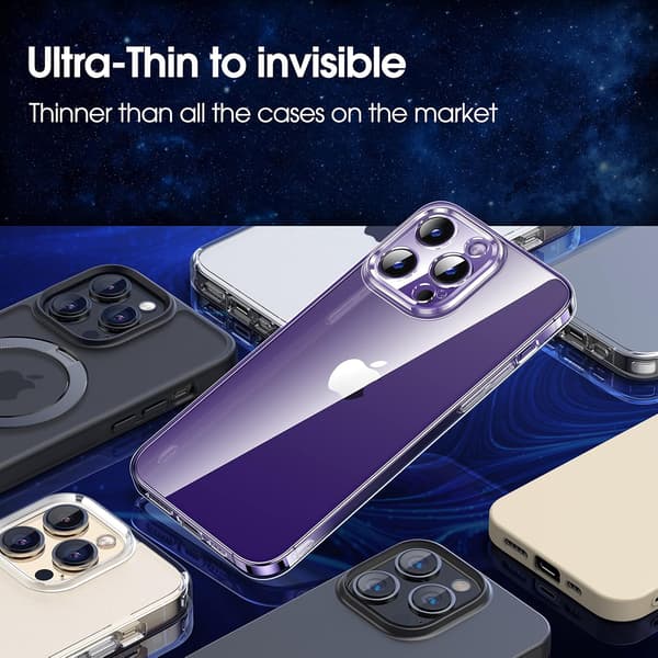 ETUI TIL APPLE IPHONE 14 PRO MAX KLAR, FORSTÆRKET, MASSIV A2894 A2651