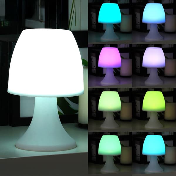 Natlampe LED multifarvet 19 cm
