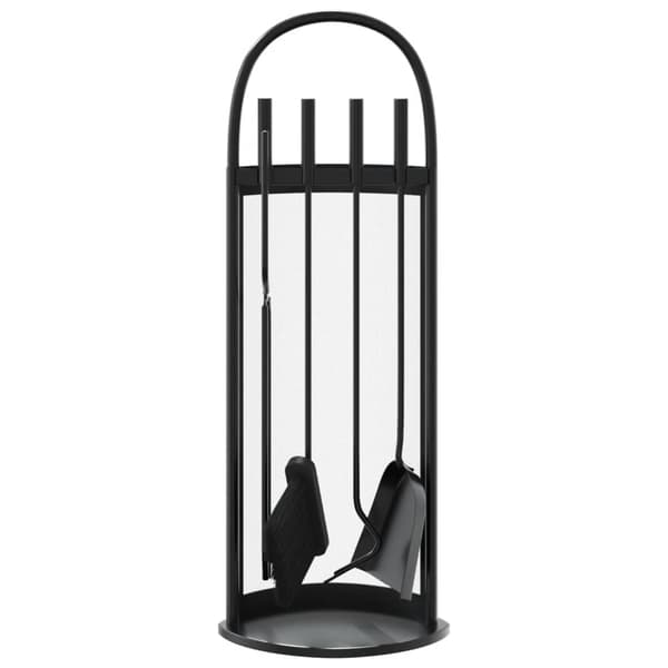 vidaXL 5-delat tillbehörsset för eldstäder 23x15x66 cm stål