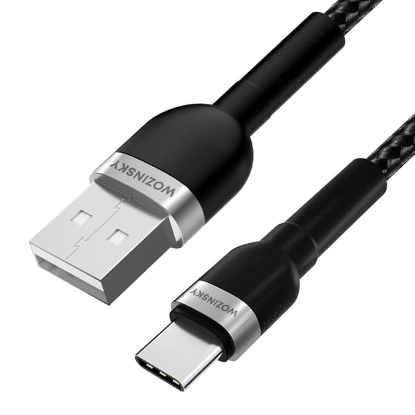 Wozinsky WNBAC2 USB-A / USB-C 2.4A -kaapeli 2 m - musta