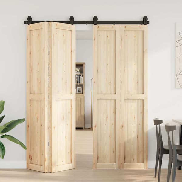vidaXL Skjutdörrsinstallationssystem 183 cm stål svart