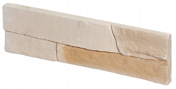 Dekorative gipsvægfliser 20-34x9,3cm 0,51m2 Beige stenimitation