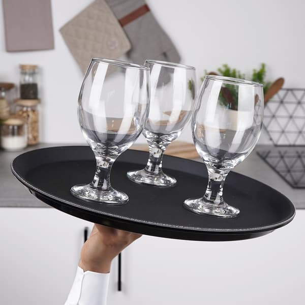 Tjenerbakke antiskrid sort 35 cm 6 stk.