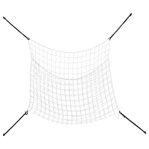 vidaXL Hönät, 2 st, Rektangulära, Vita, 100x90 cm, PP