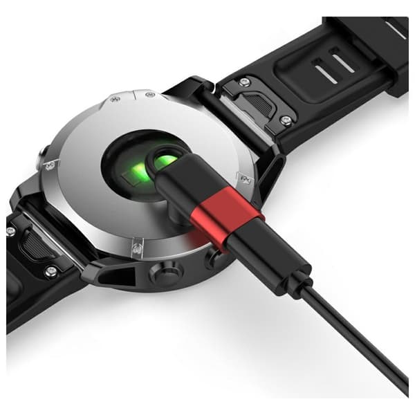 Beline Lightning-sovitin Garmin-kellojen lataamiseen, punainen