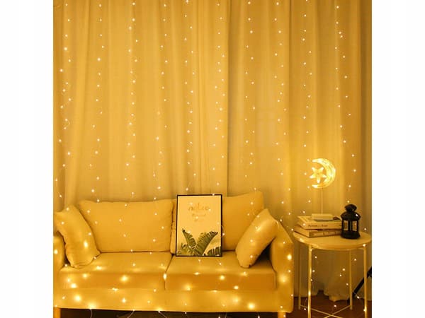 Valokurtiini 300 LED lämmin (100) GAB_B