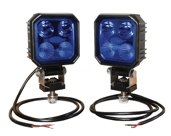 LED-arbetslamp blå för spruta, 2 stycken