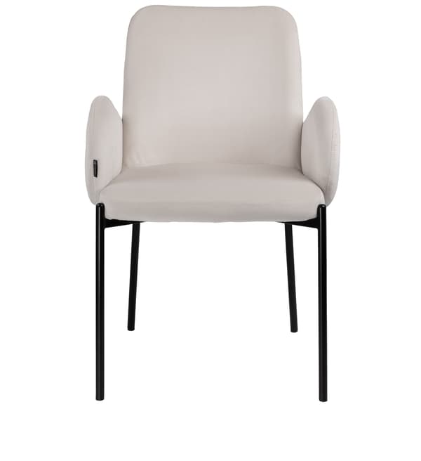 GUSTO fløjlslænestol, lys beige