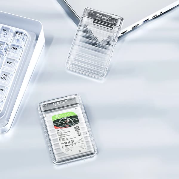 Orico 2139U3-V1 2.5" hårddisk/SSD USB Micro-B 5 Gb/s hårddisk - transparent