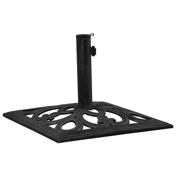 vidaXL paraplyfoplade sort 47x47x33 cm støbejern