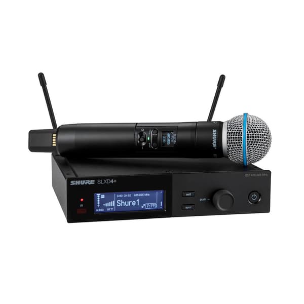 Shure SLXD24 E/B58-G65 - Mikrofon med Beta 58A Kapsel