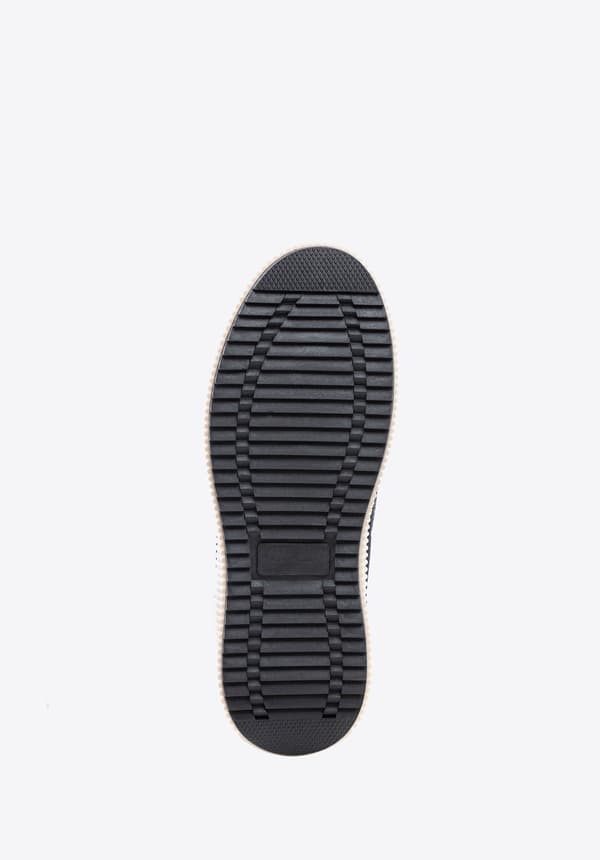 Wittchen dame sneakers på en tyk platform sort sort eco-læder