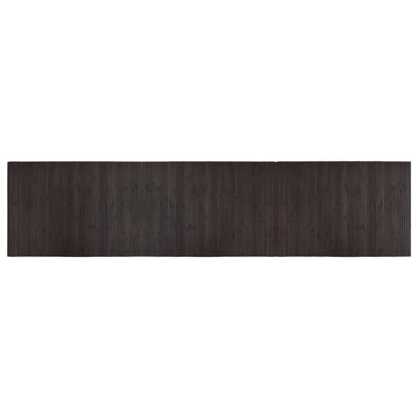 vidaXL Rektangulär matta, mörkbrun, 70x300 cm, bambu