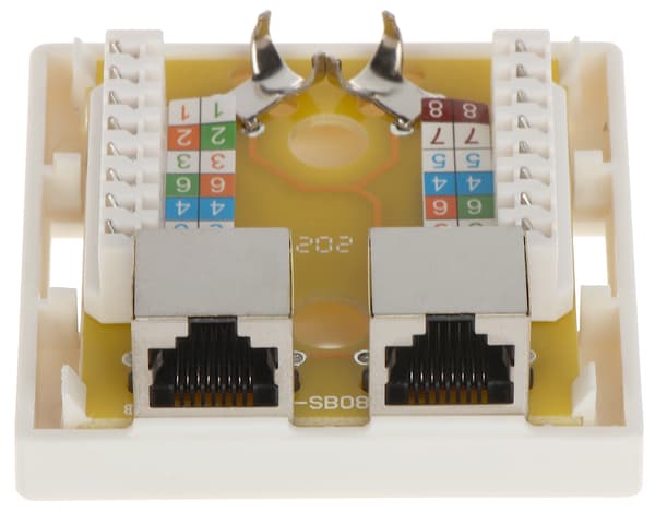 RJ45-2G5/6 DOBBELT TERMINALSTIKKANAL