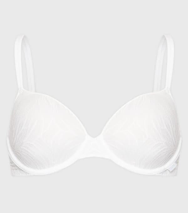 CALVIN KLEIN VIT SPETSKNÄPPNINGSBRA 70D 2_2 TIA
