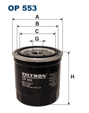 OLJEFILTER OP553 FILTRON