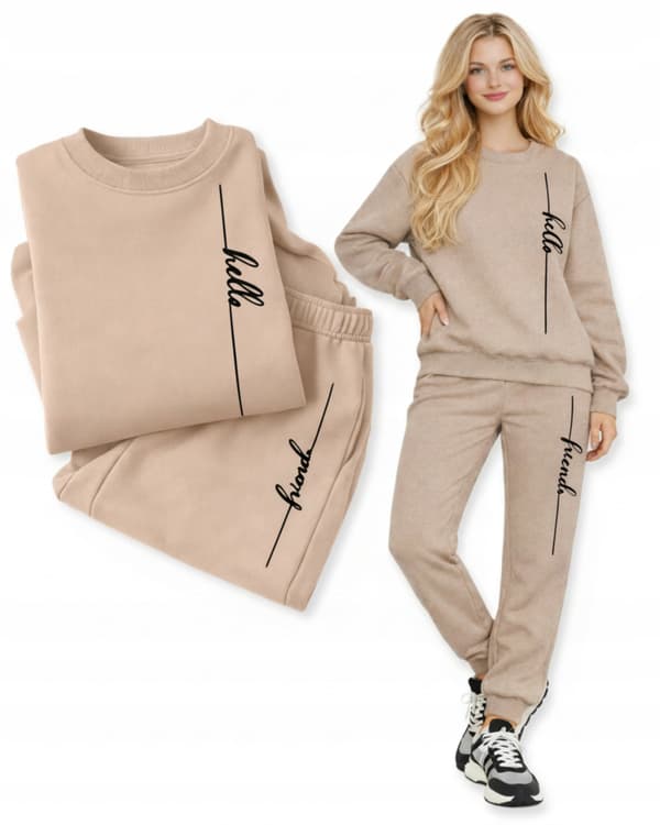 Naisten lämpövierustakki beige