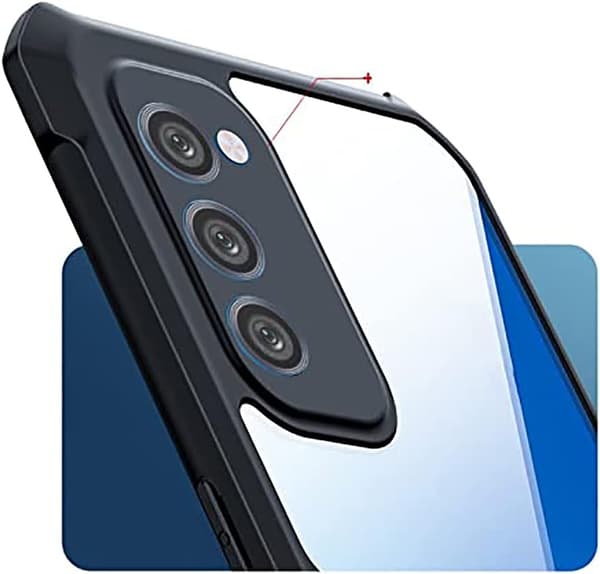 ETUI TIL SAMSUNG GALAXY A03s SORT RAMME + 2x HÆRDET GLAS