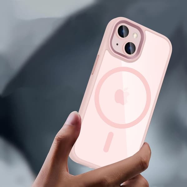 TECH-PROTECT MAGMAT MAGSAFE IPHONE 15 ROSA/KLAR