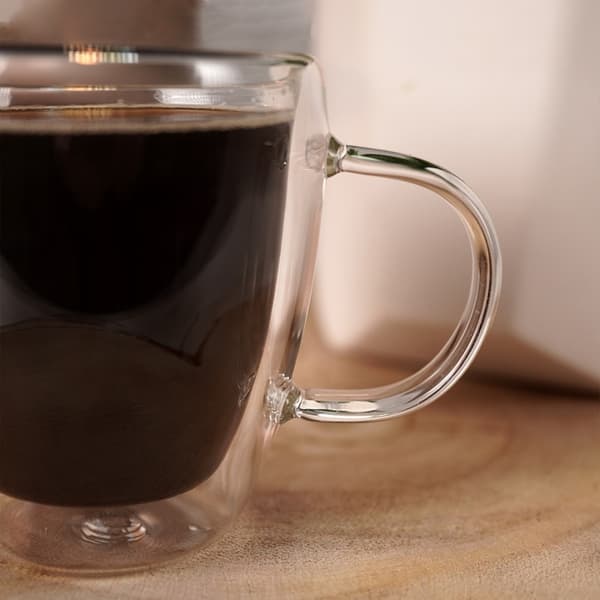 Dobbeltvægget termoglas 180 ml til kaffe 127201