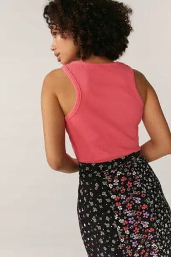 0A2G6_B* COAST TOP RIBBET LYSERØD BOXERSHIRT L
