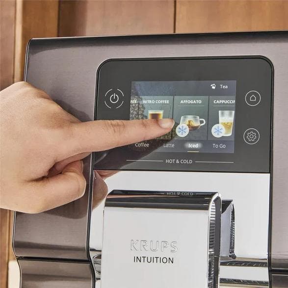 KRUPS EA879N Intuition Experience Hot&Cold Black -espressokone