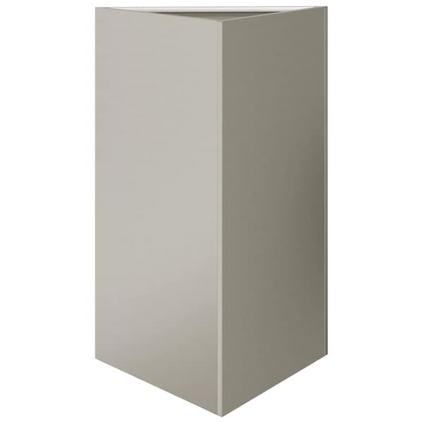 vidaXL Trädgårdskrukor 2 st triangulära 50x43x75 cm cortenstål