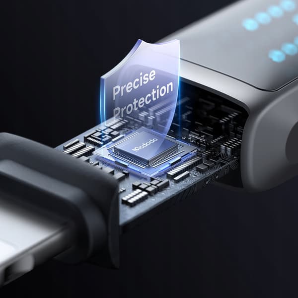 MCDODO Laddkabel USB-C Blixtsnabb Laddning för iPhone 1M LED