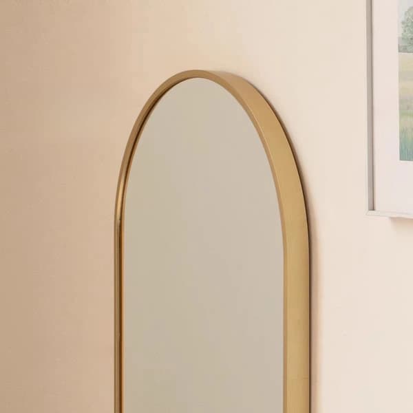 Oval spegel 80x40cm guldram