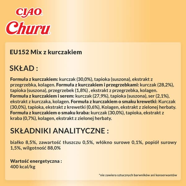 INABA CHURU Varietes Kylling Kattegodbidder 50x14 g