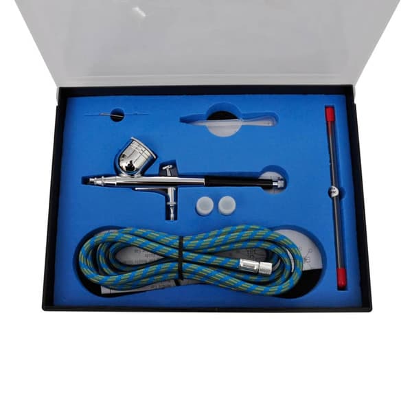 Spraymålningssats med 3 airbrushar