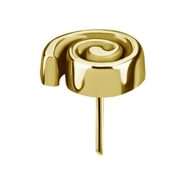 Insticksmutter - snäcka - guld - PI-036