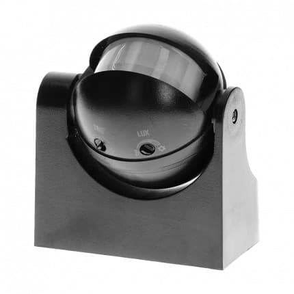 BEVÆGELSESSENSOR 180° IP44 1200W SORT - ON-CR-201/B