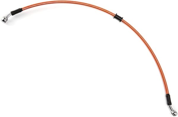 MOTORCYKELBROMSSLANG KORT FLEXIBEL ORANGE 63 CM LÄNGD