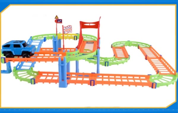 BILBANA MEGA RACING SET BILLOOP RUTSKICKAN 140 DELAR