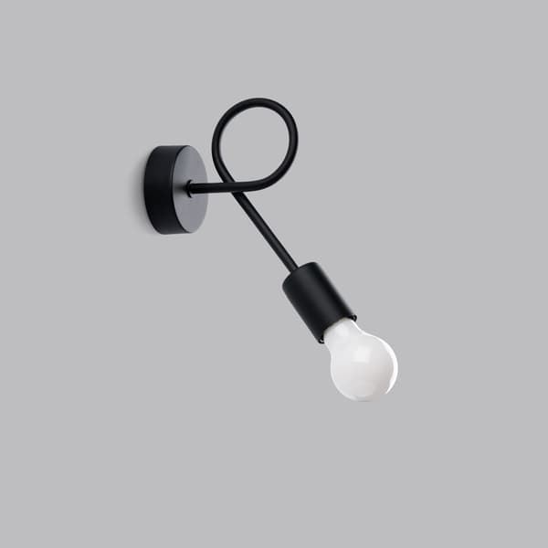 VÆGLAMPE LUMO 1 E27 SORT LUMILO 14.399.54