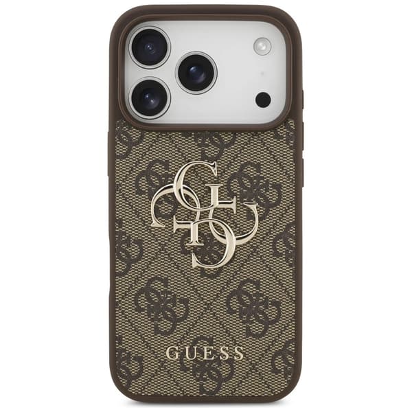 Guess 4G-skal med stor logotyp till iPhone 17 Pro – brunt