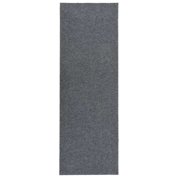 vidaXL Smutsabsorberande matta 100x350 cm grå