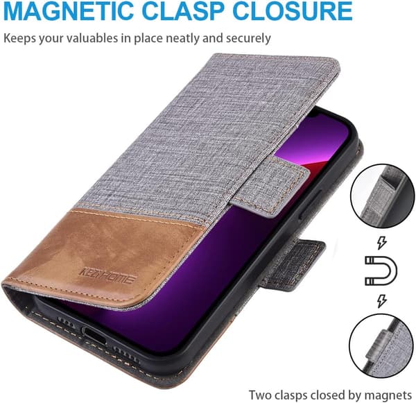 SLUTET FLAPSKAL FÖR APPLE IPHONE 13 PRO MAX 6,7" + 2X HÄRDAT GLAS