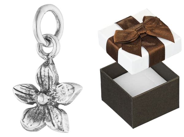 Silverblomhänge Litet oxiderat damblomhänge
