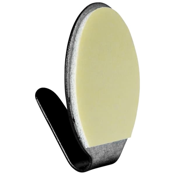 Itsekiinnittävä teräksinen musta koukku 3x2 cm 6 kpl